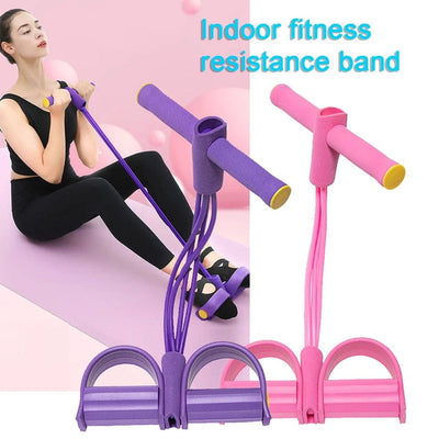 Elastic Pull Rope Tummy TrimmerAbdominal Exerciser Resistance Band