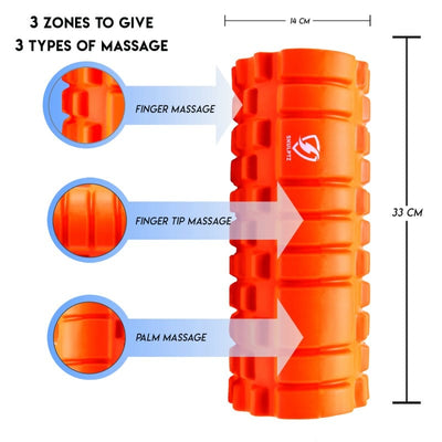 Yoga Foam Grid Roller - 13 & 18 Inches