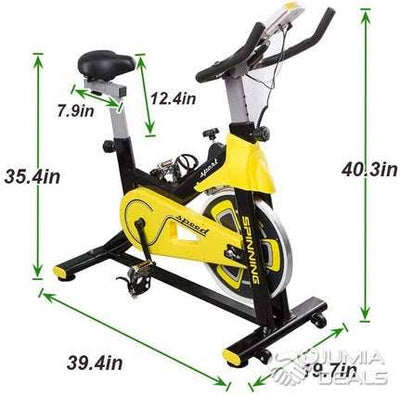 Sports Spin Magnetic Bike 150 KGS - Yellow