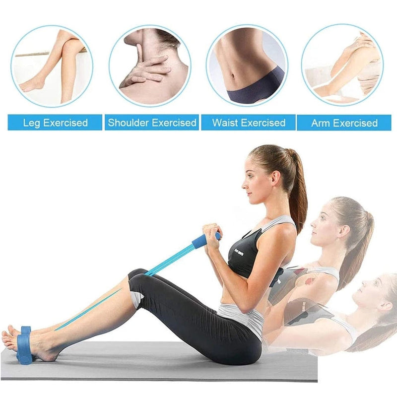 Elastic Pull Rope Tummy TrimmerAbdominal Exerciser Resistance Band