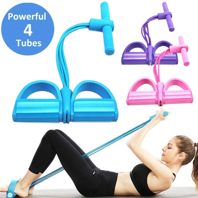 Elastic Pull Rope Tummy TrimmerAbdominal Exerciser Resistance Band